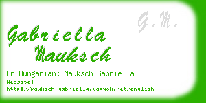 gabriella mauksch business card